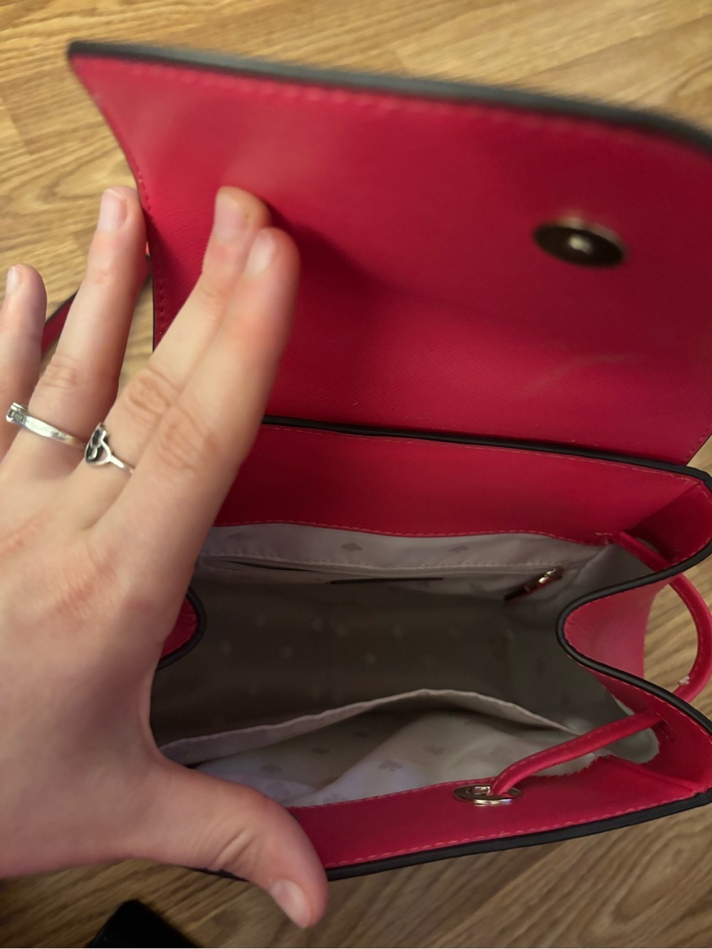 Kate Spade Hot Pink Leather Mini Backpack - Picture 9 of 10